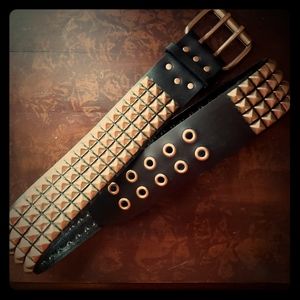 Studded thick belt